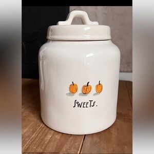 Rae Dunn Large Sweets Cookie Jar with Lid - HALLOWEEN